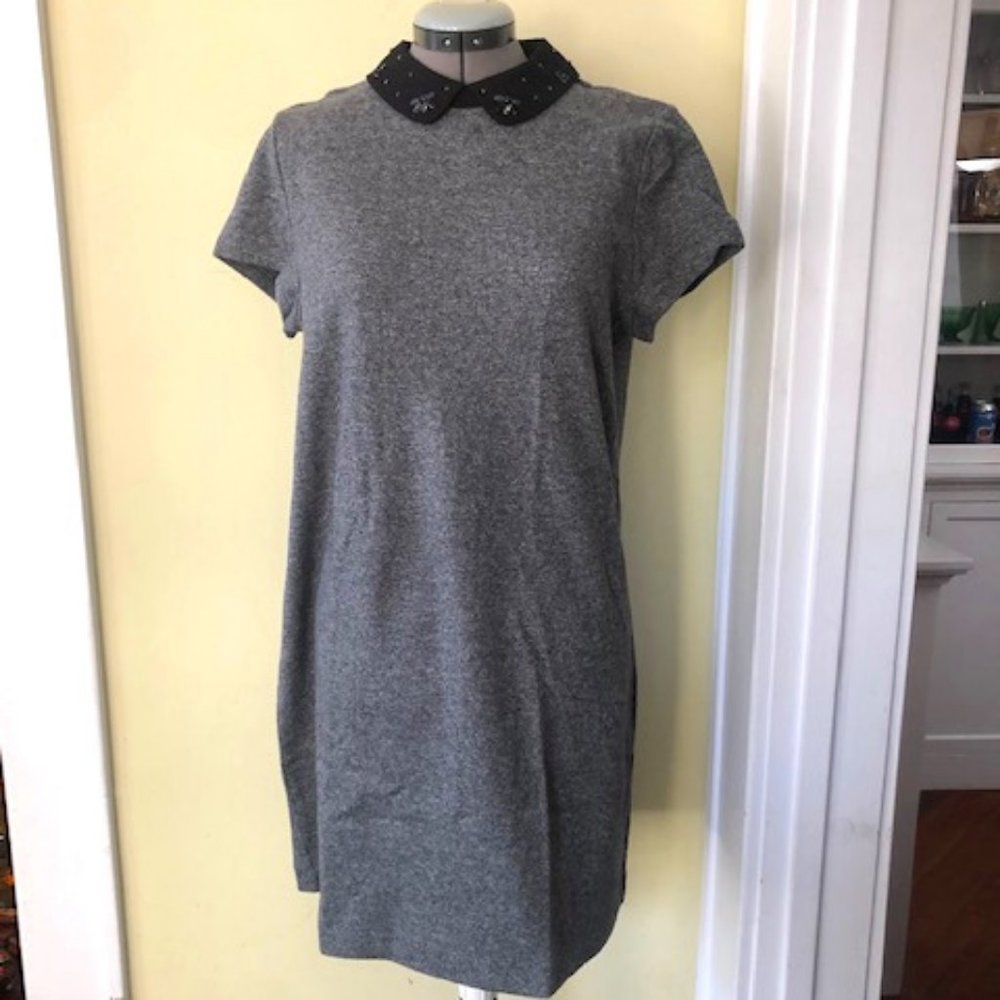 Ann Taylor Loft Grey Pixie Sweater Dress